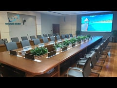 Deveboynu Mikrofonlu Motorlu Geri Çekilebilir Monitör