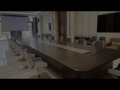 Retractable monitor integrated with conference system